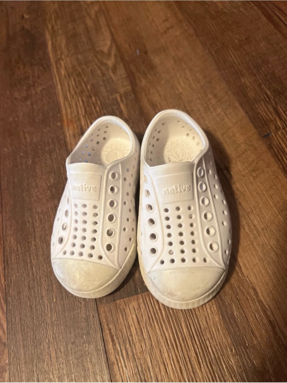 Native Kids Slip-On Water Shoes in White